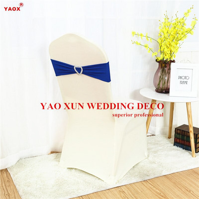 Kopča u obliku srca od lycre pojasa od elastana za stolicu za spandex navlaku za stolicu Dekoracija vjenčanja