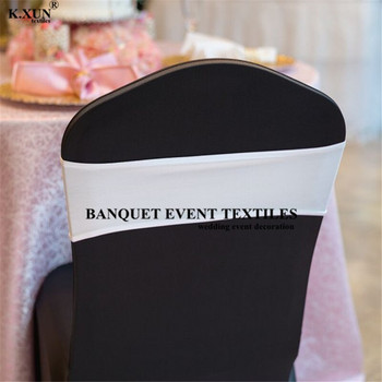 25 ΤΕΜ. Μονή στρώση Lycra Chair Band Spandex Chair Sashes for Stretch Chair cover Wedding Event Party Decoration
