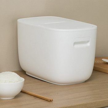 Пластмасова кутия за съхранение на оризови зърна Контейнер Кухненски инструменти Домашни влагоустойчиви контейнери за юфка Уплътнение за съхранение на брашно Кутии за храна за домашни любимци