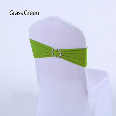 10 bucăți pentru scaun cu ridicata, cu fundă, nu husă pentru scaun, benzi pentru scaune din lycra și spandex, cu glisor cu cataramă pentru decorațiuni de nuntă