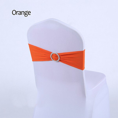 10 bucăți pentru scaun cu ridicata, cu fundă, nu husă pentru scaun, benzi pentru scaune din lycra și spandex, cu glisor cu cataramă pentru decorațiuni de nuntă