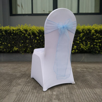 25 komada Čvor za stolice Pribor za bankete za vjenčanje Pojas za stolice Ukras za naslon stolice od organze