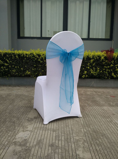 25 komada Čvor za stolice Pribor za bankete za vjenčanje Pojas za stolice Ukras za naslon stolice od organze