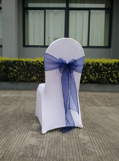 25 komada Čvor za stolice Pribor za bankete za vjenčanje Pojas za stolice Ukras za naslon stolice od organze