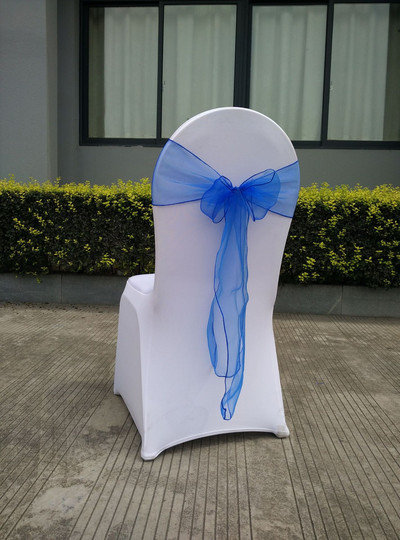 25 komada Čvor za stolice Pribor za bankete za vjenčanje Pojas za stolice Ukras za naslon stolice od organze