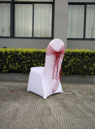 25 komada Čvor za stolice Pribor za bankete za vjenčanje Pojas za stolice Ukras za naslon stolice od organze