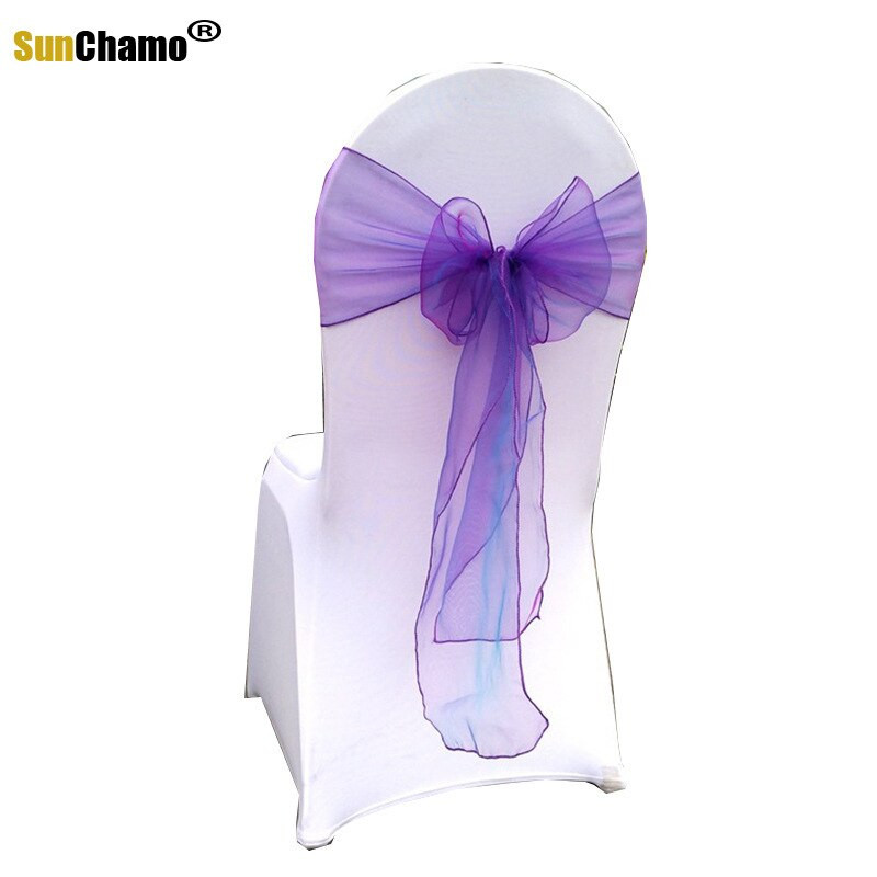 25 komada Čvor za stolice Pribor za bankete za vjenčanje Pojas za stolice Ukras za naslon stolice od organze