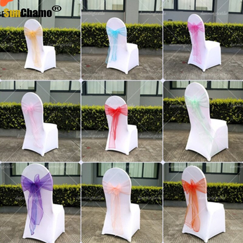 25 komada Čvor za stolice Pribor za bankete za vjenčanje Pojas za stolice Ukras za naslon stolice od organze