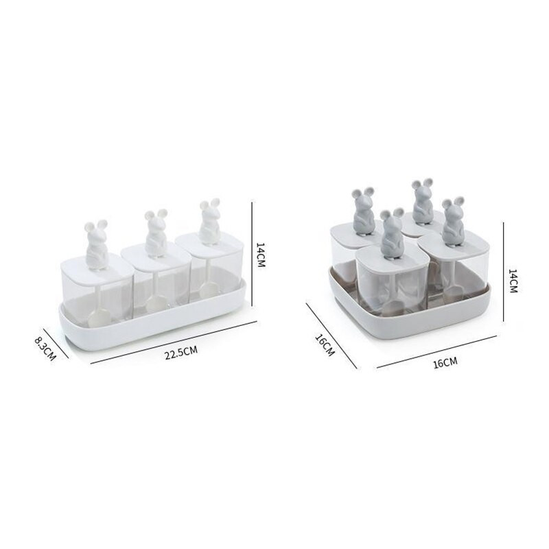 Fűszerüveg szett kanál konyhai rendszerezővel és tároló tartállyal Só Cukor Bors Fűszerező Konyhai Kiegészítők