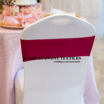 Търговия на едро с един слой ликра лента за столове спандекс колани за столове за разтегателен калъф за столове сватбено събитие парти украса