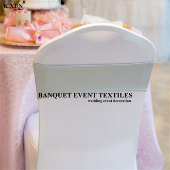 Търговия на едро с един слой ликра лента за столове спандекс колани за столове за разтегателен калъф за столове сватбено събитие парти украса