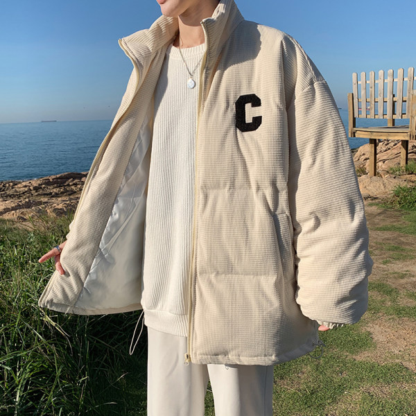 Új modell téli férfi kabát hímzéssel