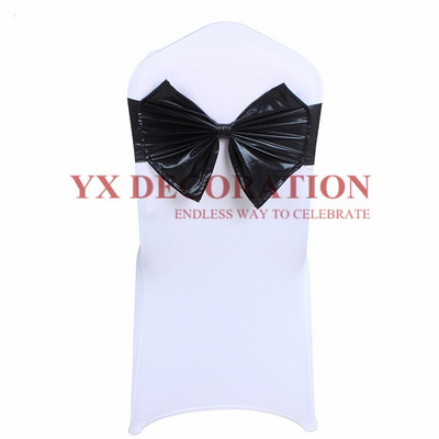 30 tk Luksuslik metallik Lycra Band Spandex Lenglips lipsuga hotelli banketi pulmatseremoonia kaunistuseks