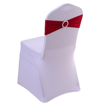 Ζώνες καρέκλας Spandex 10 τεμαχίων Sashes Lycra με ολισθητήρα πόρπης για διακοσμήσεις γάμου Χονδρική φιάλες καρέκλας Φιόγκος Όχι κάλυμμα καρέκλας