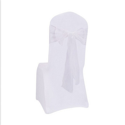 50 komada Pojas za stolice Vjenčanje Pojas za stolicu od organze Vrpce Čvorovi Mašne Zabava Bračni događaj Stolica Ukras leptir kravata