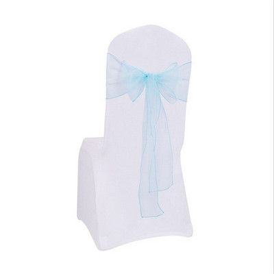 50 komada Pojas za stolice Vjenčanje Pojas za stolicu od organze Vrpce Čvorovi Mašne Zabava Bračni događaj Stolica Ukras leptir kravata
