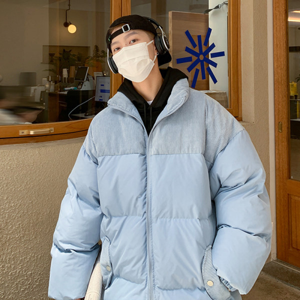 Zimná pánska bunda - s vysokým golierom a zipsom