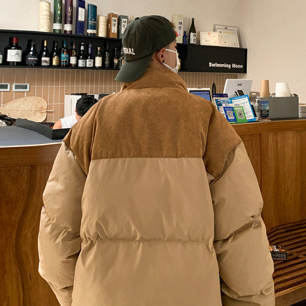 Zimná pánska bunda - s vysokým golierom a zipsom