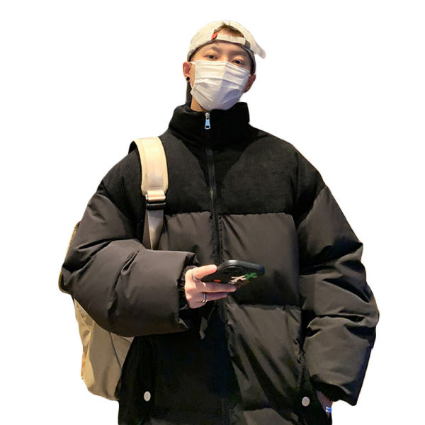 Zimná pánska bunda - s vysokým golierom a zipsom