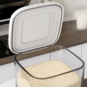 10/20 кг автоматична кухненска кутия за съхранение на ориз, многофункционална кофа за ориз, дивизия, запечатан контейнер за съхранение, устойчив на насекоми и влага