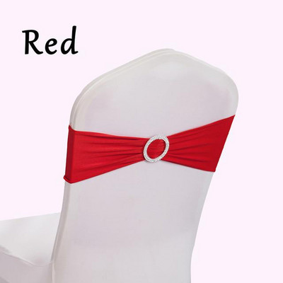 Szép kinézetű kerek csat Lycra Band Spandex székpánt spandex székhuzathoz Esküvői rendezvény dekoráció
