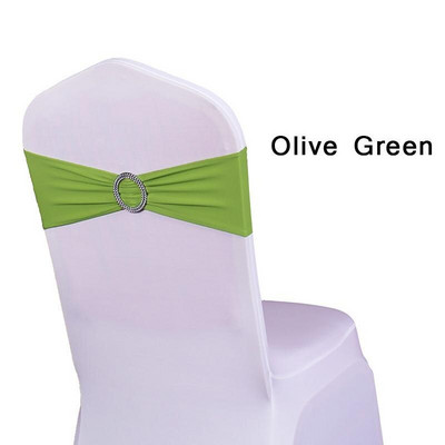 Szép kinézetű kerek csat Lycra Band Spandex székpánt spandex székhuzathoz Esküvői rendezvény dekoráció