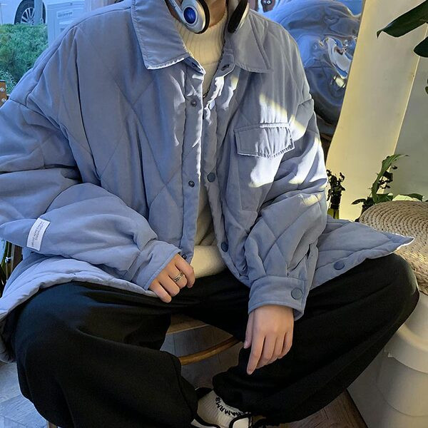 Jacheta lata pentru barbati cu efect matlasat