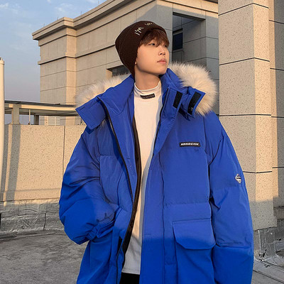 Iarna barbati cu gluga si puf eco - model lat