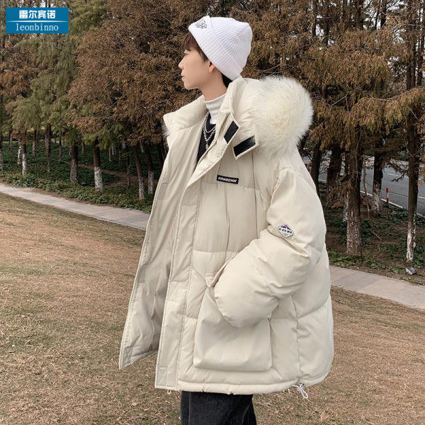 Iarna barbati cu gluga si puf eco - model lat