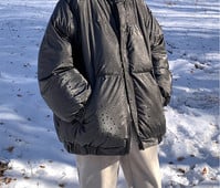 Jachetă pentru bărbați cu model gratuit, cu guler înalt și buzunar