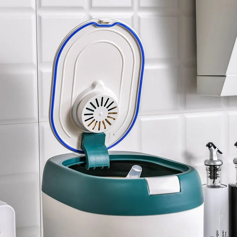 Virtuvės konteineris 5 kg 10 kg kibiras Nano, vabzdžiams atspari drėgmei atspari ryžių dėžutė grūdams sandariai uždarytas stiklainis Namų laikymo naminių šunų maisto parduotuvės dėžutė