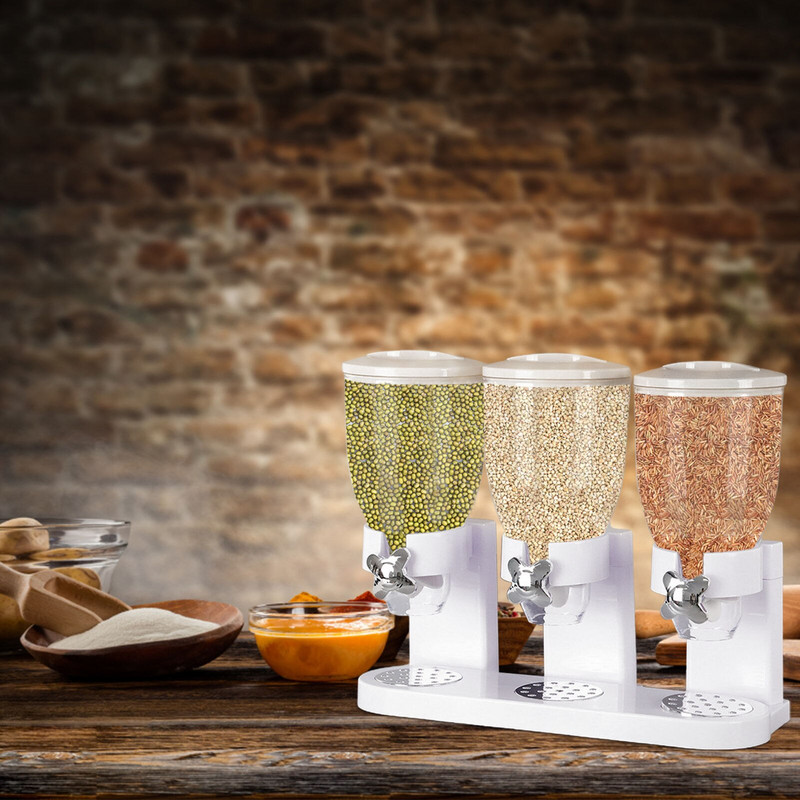 Trostruki dozator žitarica Dozator suhe hrane s trostrukom kontrolom Spremnik za pohranu Spremnik za žitarice od tri kanistra Spremište za žitarice