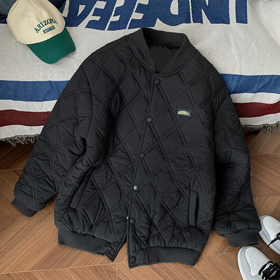 Muška baseball jakna s logom i kopčanjem na gumbe