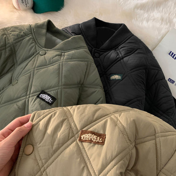 Muška baseball jakna s logom i kopčanjem na gumbe