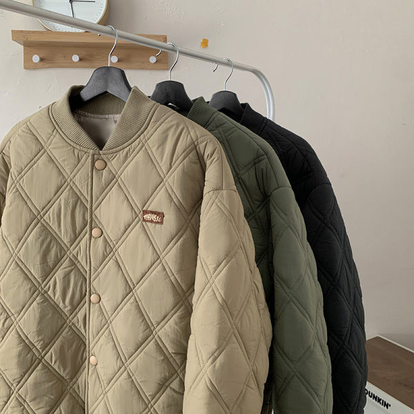 Muška baseball jakna s logom i kopčanjem na gumbe