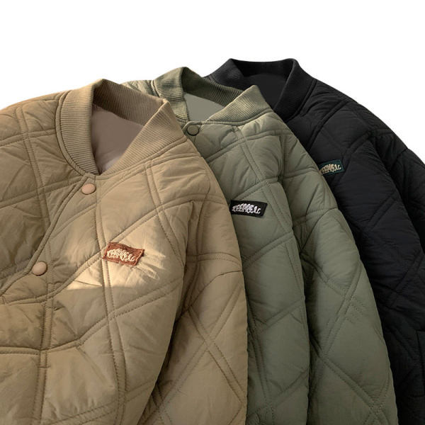 Muška baseball jakna s logom i kopčanjem na gumbe