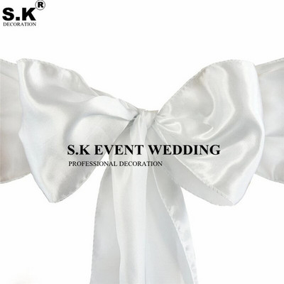 Pigūs 25 vnt./stal. 16*275 cm satininio peteliškės dirželis, skirtas viešbučio banketui, vestuvių vakarėlio dekoravimui Raudona/mėlyna/geltona kelių spalvų