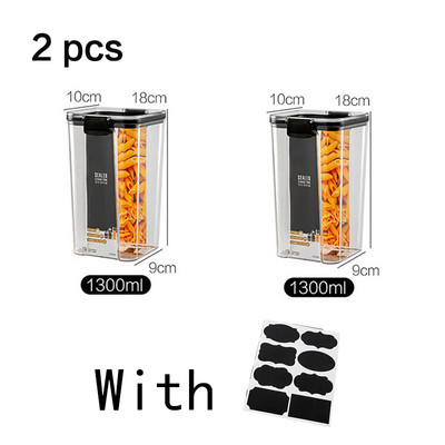 4 buc. Recipient acril stivuibil pentru depozitarea alimentelor. Cutie cu tăiței de bucătărie din plastic. Rezervor de depozitare cu cereale multiple, conserve sigilate transparente de calitate