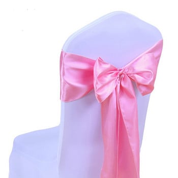 Satin Chair Sashes Ties 12Pcs Chair Διακοσμητικό Satin Sashes Σχέδιο φιόγκων για εκδηλώσεις γάμου Δεξιό Στολισμός κουζίνας σπιτιού