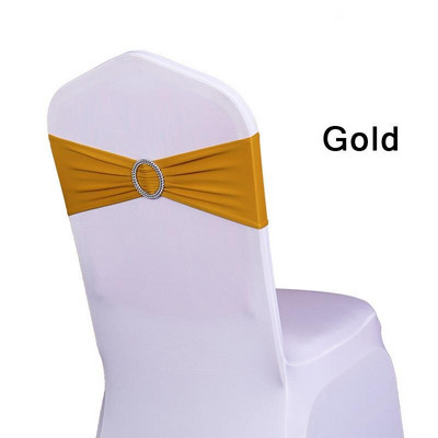 100 de bucăți vândute cu cataramă rotundă, bandă din lycra, canape de scaun din spandex pentru husă de scaun din spandex, decorare pentru evenimente de nuntă