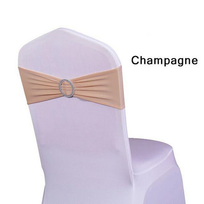 100 de bucăți vândute cu cataramă rotundă, bandă din lycra, canape de scaun din spandex pentru husă de scaun din spandex, decorare pentru evenimente de nuntă