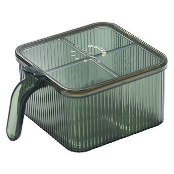 Кухненски буркан за подправки Прозрачна домашна кутия за съхранение Кухненски аксесоари Кутия за подправки Многофункционални кухненски принадлежности