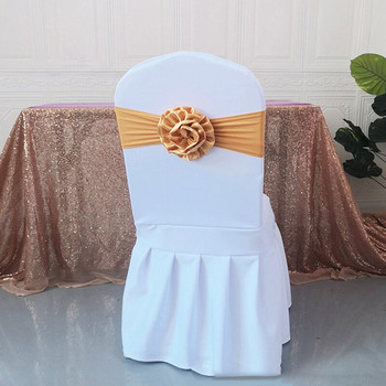 5 τμχ Ελαστική πολυεστερική πολυεστερική καρέκλα Ζώνες φιόγκων Stretch καρέκλα λουράκι για δεξιώσεις ξενοδοχείου Διακοσμήσεις πάρτι γενεθλίων γάμου
