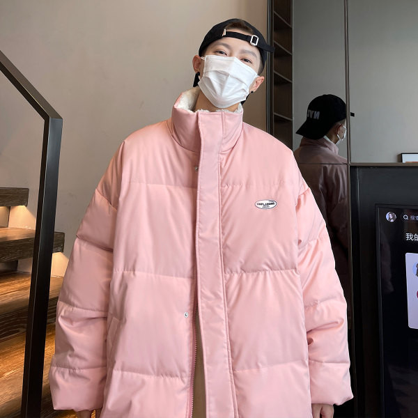 Jachetă casual pentru bărbați, cu inscripții - model larg