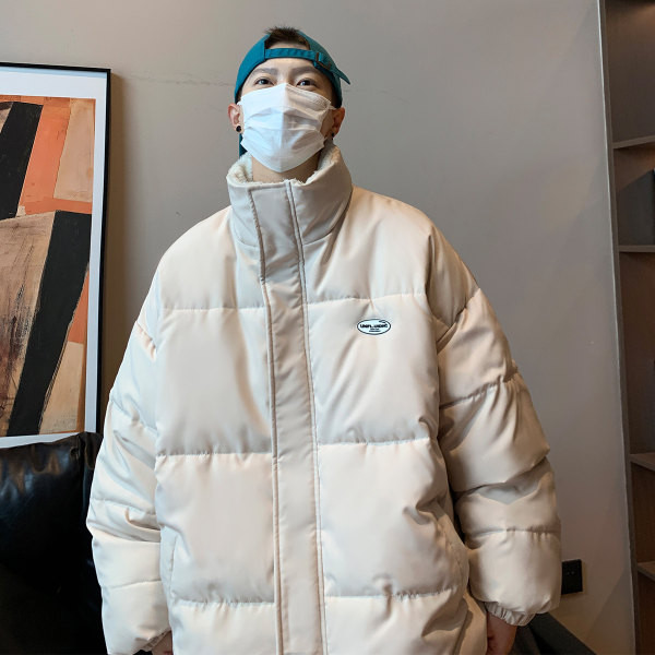 Jachetă casual pentru bărbați, cu inscripții - model larg