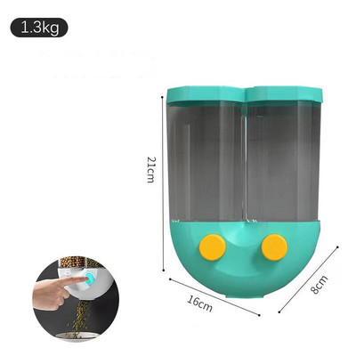 Zidna kutija za pohranu dozatora za žitarice Kutija za pohranu Kuhinjski dodaci Zidna zatvorena kutija za pohranu riže za kućanstvo Žitarice