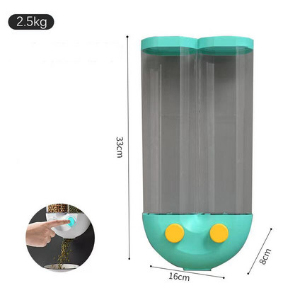 Zidna kutija za pohranu dozatora za žitarice Kutija za pohranu Kuhinjski dodaci Zidna zatvorena kutija za pohranu riže za kućanstvo Žitarice