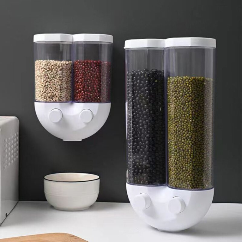 Zidna kutija za pohranu dozatora za žitarice Kutija za pohranu Kuhinjski dodaci Zidna zatvorena kutija za pohranu riže za kućanstvo Žitarice