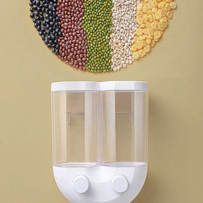 Zidna kutija za pohranu dozatora za žitarice Kutija za pohranu Kuhinjski dodaci Zidna zatvorena kutija za pohranu riže za kućanstvo Žitarice