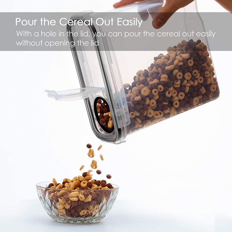 Maisto saugojimo konteineriai Virtuvės laikymo organizavimas Virtuvės laikymo dėžutės stiklainiai Ortakiai Virtuvės saugykla PET maisto laikymo dėžutės dangtis